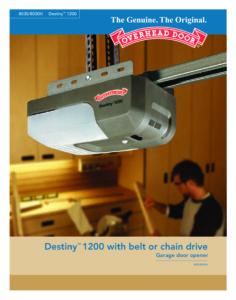 Destiny 1200 Brochure Overhead Door Company Of Aroostook